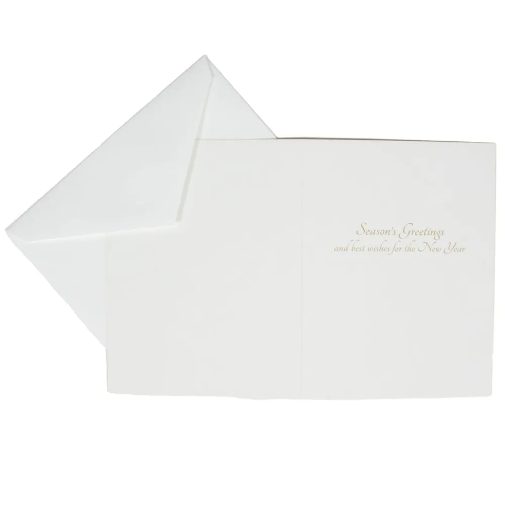 Caspari Christmas And Holiday Cards|Boxed Holiday Cards|Winter Trees Classic Boxed Christmas Cards - includes 15 cards & envelopes