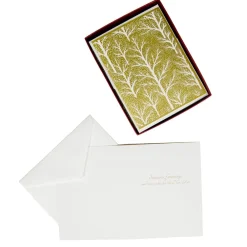 Caspari Christmas And Holiday Cards|Boxed Holiday Cards|Winter Trees Classic Boxed Christmas Cards - includes 15 cards & envelopes
