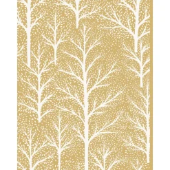 Caspari Greeting Cards|Winter Trees C-Sized Christmas Cards Pack in Cello - 5 Cards & 5 Envelopes