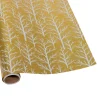 Caspari Christmas Wrapping Paper|Wrapping Paper|Winter Trees Gold & White Embossed Foil Gift Wrap - One 30" x 6' Roll