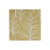 Caspari Paper Dinner Napkins|Winter Trees Gold & White Napkin Dinner - 20 Per Package