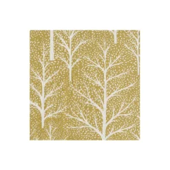 Caspari Christmas Napkins|Boxed Cocktail Napkins|Winter Trees Green & White Boxed Cocktail Napkins - 40 Per Box