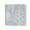 Caspari Christmas Napkins|Paper Luncheon Napkins|Winter Trees Silver & White Luncheon Napkins - 20 Per Package