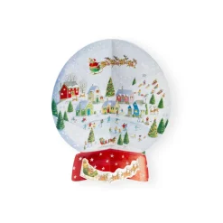 Caspari Advent Calendars|Winter Village Snow Globe Cmas Advents 3-D/Die-Cut/Stand(App)