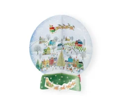Caspari Advent Calendars|Winter Village Snow Globe Cmas Advents 3-D/Die-Cut/Stand(App)