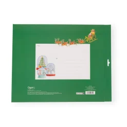 Caspari Advent Calendars|Winter Village Snow Globe Cmas Advents 3-D/Die-Cut/Stand(App)