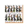 Caspari Halloween|Boxed Cocktail Napkins|Witches Conga Line Boxed Cocktail Napkins - 40 Per Box