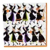Caspari Halloween|Paper Luncheon Napkins|Witches Conga Line Luncheon Napkins - 20 Per Package