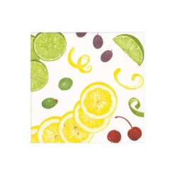 Caspari Paper Cocktail Napkins|With An Extra Twist Paper Cocktail Napkins - 20 Per Package