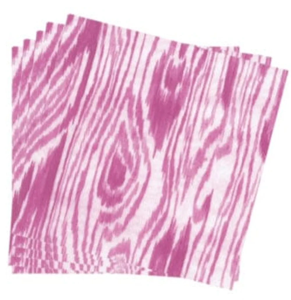 Caspari Paper Dinner Napkins|Woodgrain Fuchsia Napkin Dinner - 20 Per Package