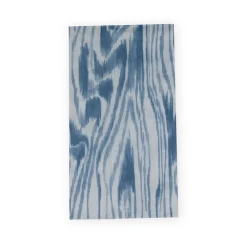 Caspari Paper Guest Towels|Woodgrain Stone Blue Guest Towel Napkins - 15 Per Package