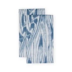 Caspari Paper Guest Towels|Woodgrain Stone Blue Guest Towel Napkins - 15 Per Package