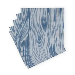 Caspari Paper Dinner Napkins|Woodgrain Stone Blue Napkin Dinner - 20 Per Package
