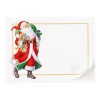 Caspari Christmas Gift Tags & Labels|Gift Tags & Enclosure Cards|Woodland Santa Self-Adhesive Labels - 12 Per Package