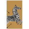 Caspari New Year'S|Paper Guest Towels|Zebras Gold Guest Towel Napkins - 15 Per Package