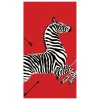 Caspari Christmas Napkins|Valentine'S Day|Zebras Paper Guest Towel Napkins in Red - 15 Per Package