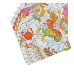 Caspari Paper Luncheon Napkins|Zodiac Luncheon Napkins - includes 20 Luncheon Napkins