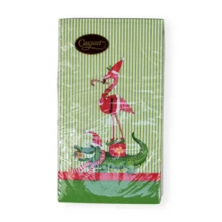 Caspari Christmas Napkins|Paper Guest Towels|Zooey Christmas Guest Towel Napkins - 15 Per Package